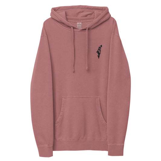 pigment-dyed hoodie